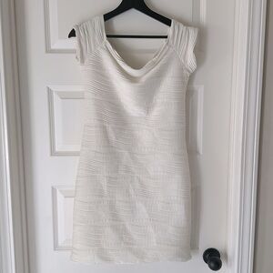 EUC Off Shoulder Ivory Cocktail Dress XL